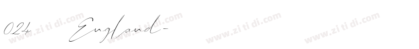 024 英格兰 England字体转换